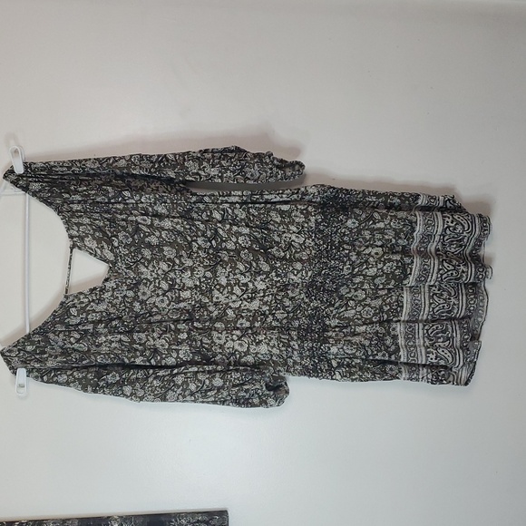 Ralph Lauren Denim & Supply Floral Paisley Print Blouse Size Extra Large Elastic - Picture 7 of 10